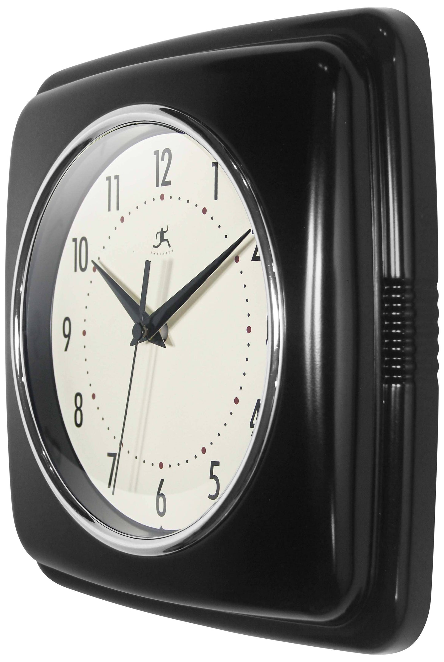 Retro Square Black Indoor Wall Clock