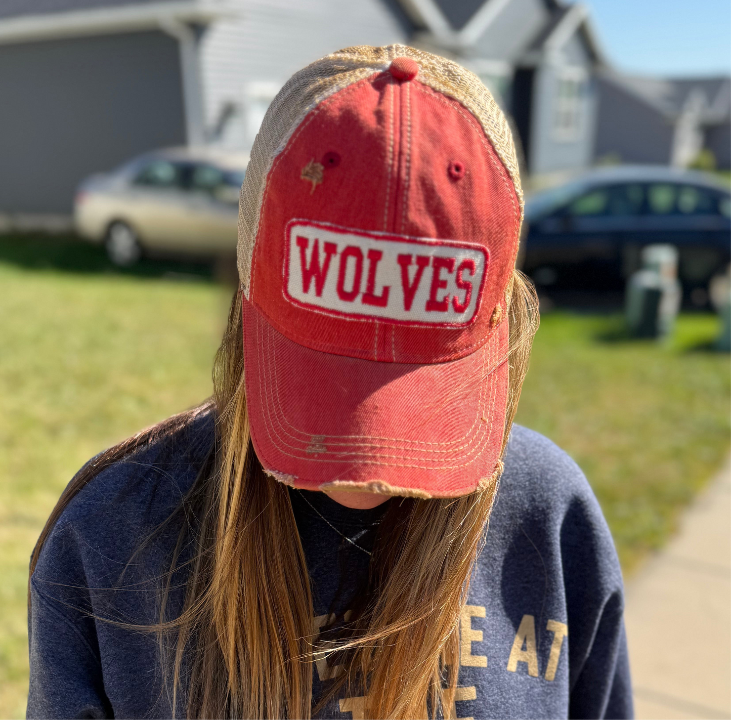WOLVES Distressed Hat