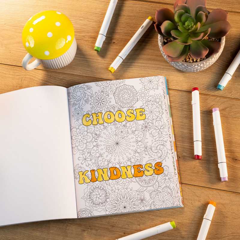 Peace, Love, and Coloring Book