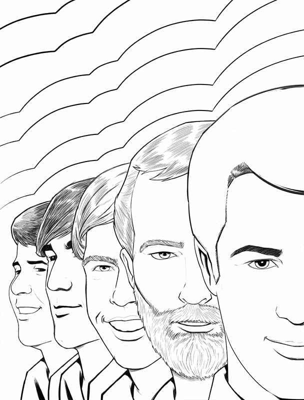 Beach Boys Official Coloring Book