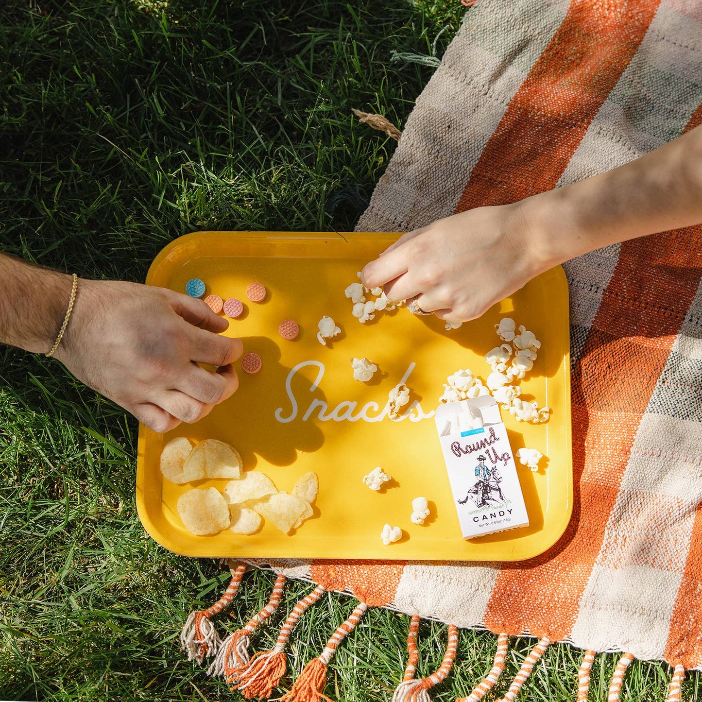 Large Tray - Snacks (Mustard Yellow)