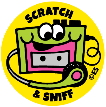 Bubble Gum Boombox Scratch & Sniff Stickers