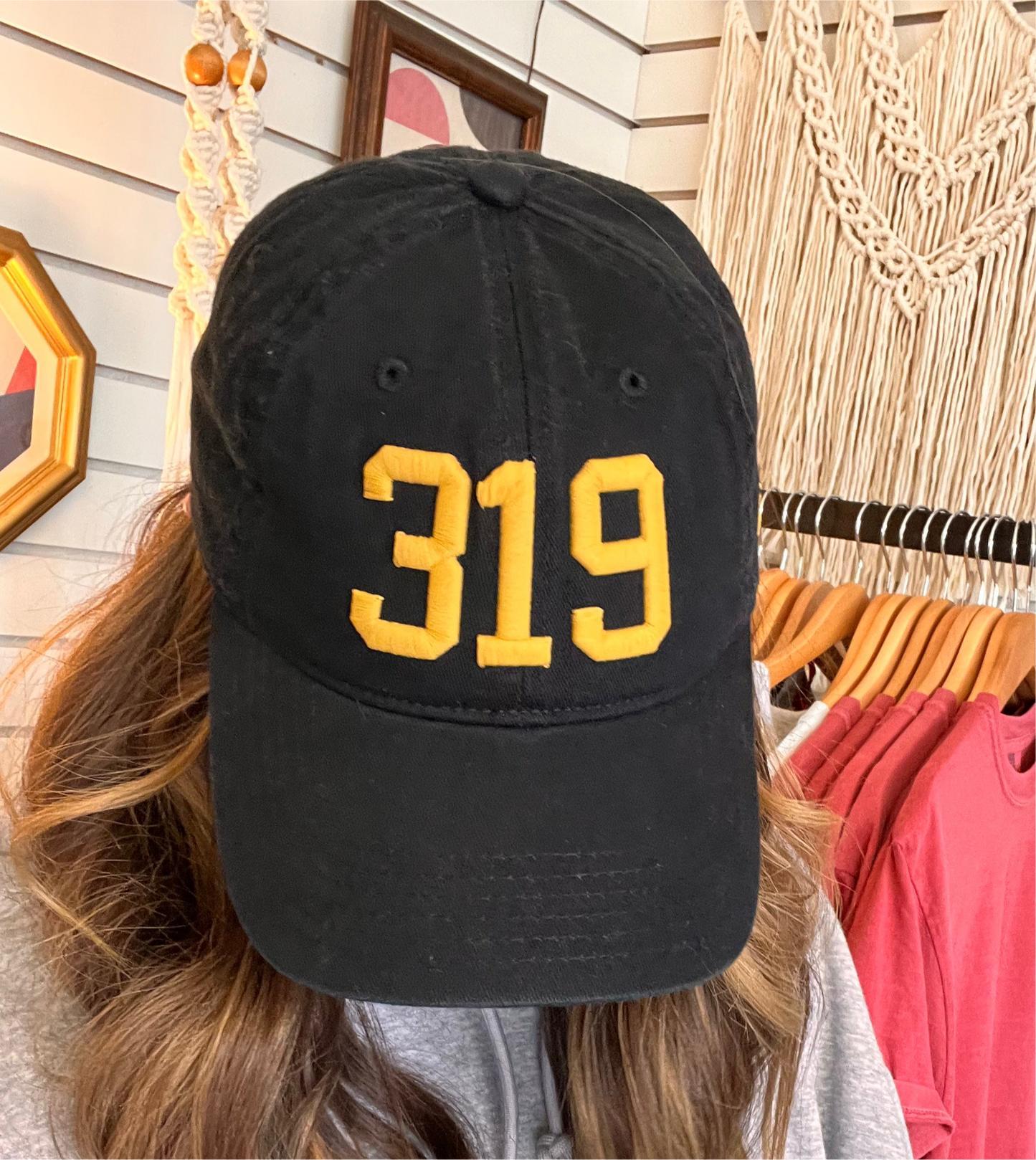 “319” Hat - Black/Gold
