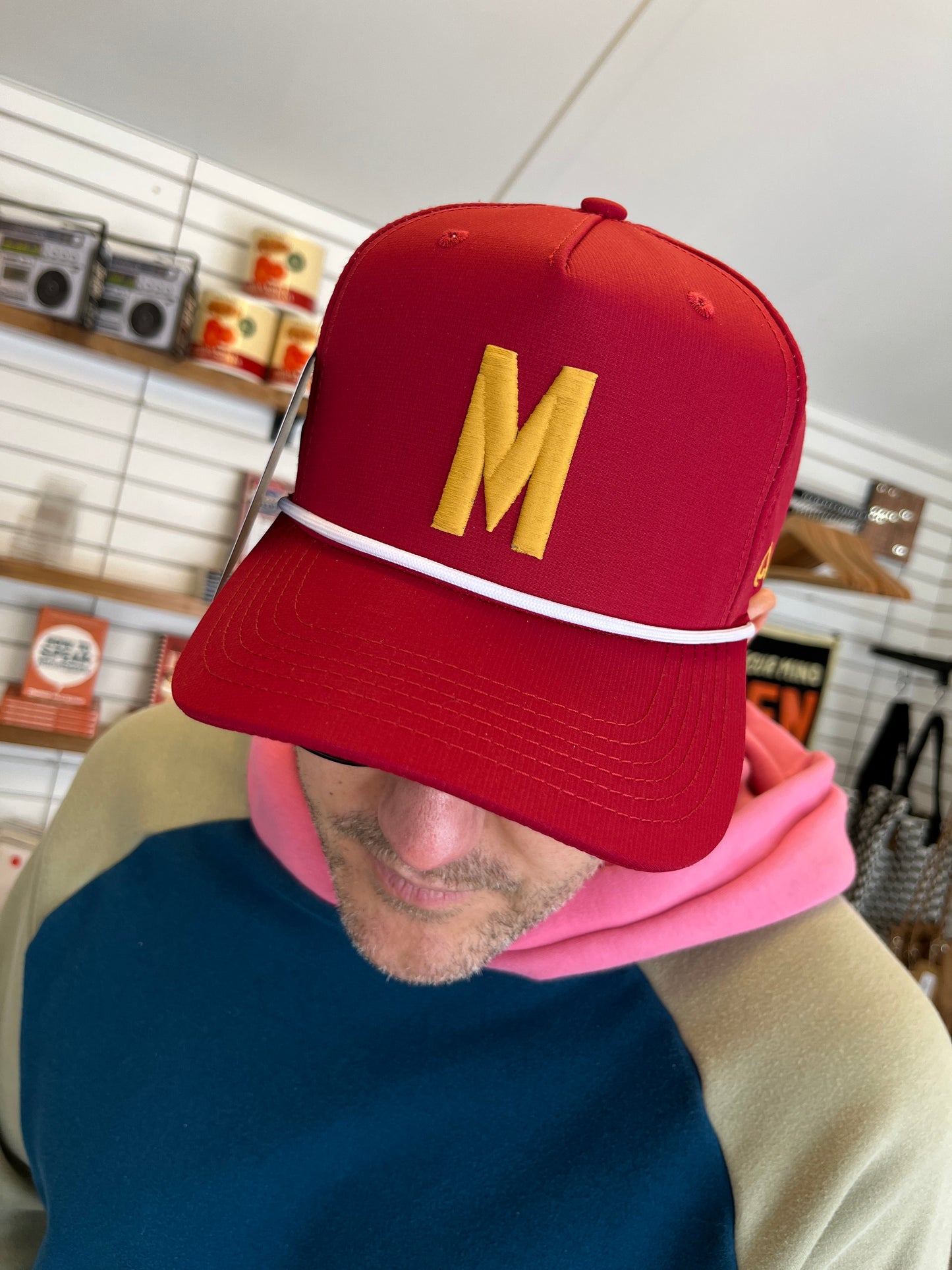 Red "M" Performance Rope Hat