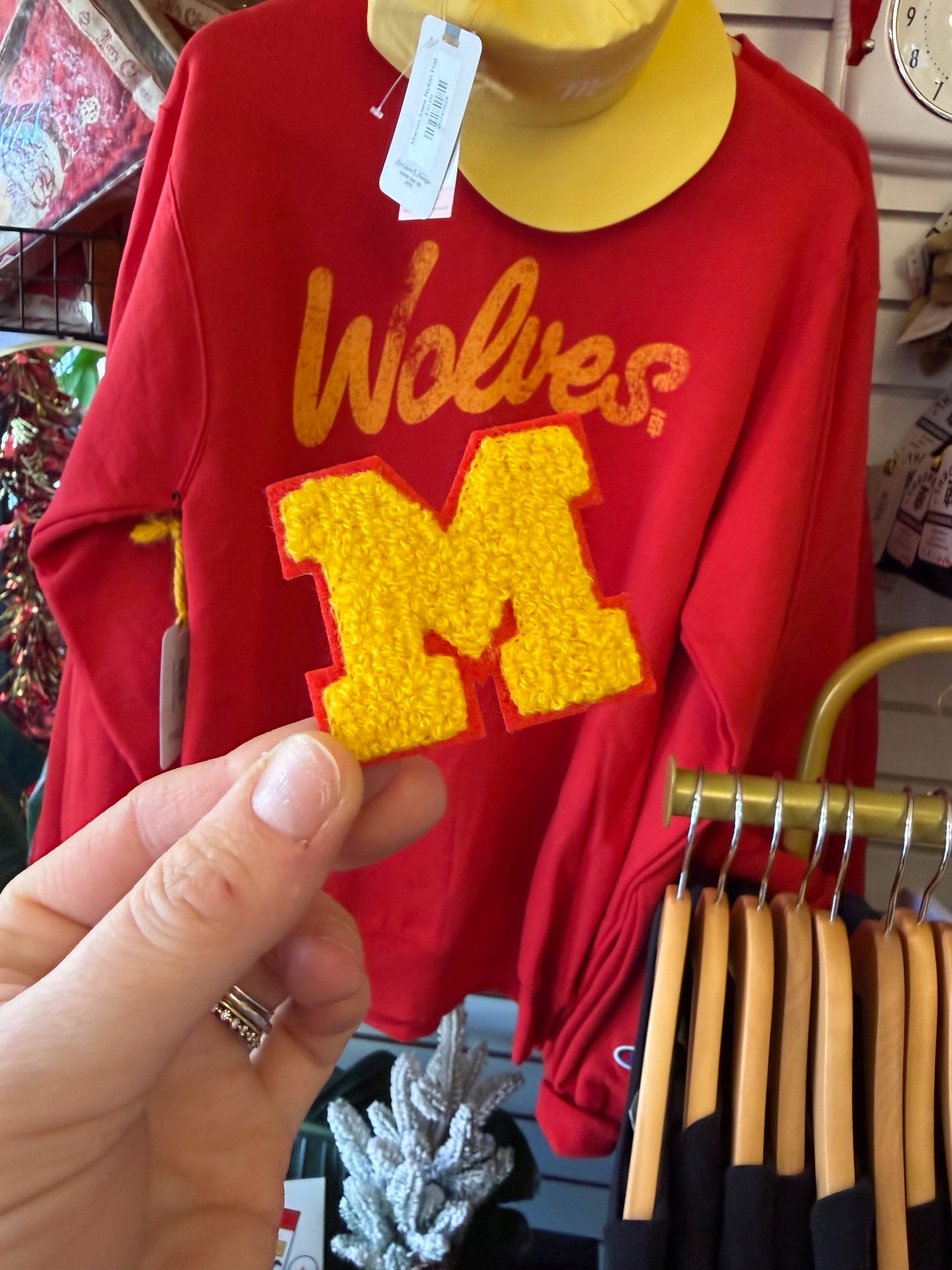 Monogram “M” Iron-On Patch