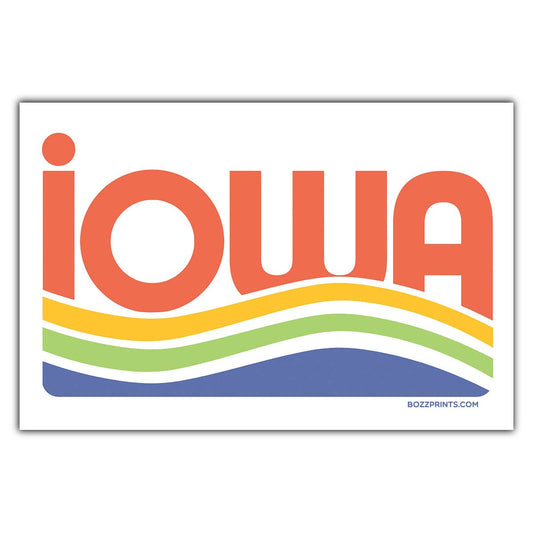 Iowa Waves Postcard