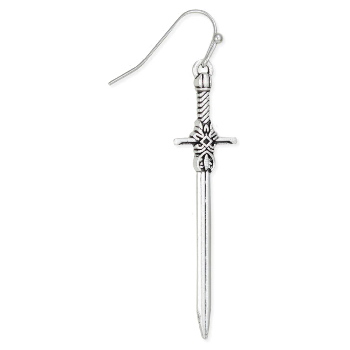 Silver Sword Earrings