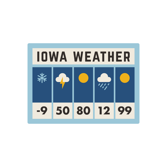 Iowa Weather Sticker