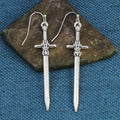 Silver Sword Earrings