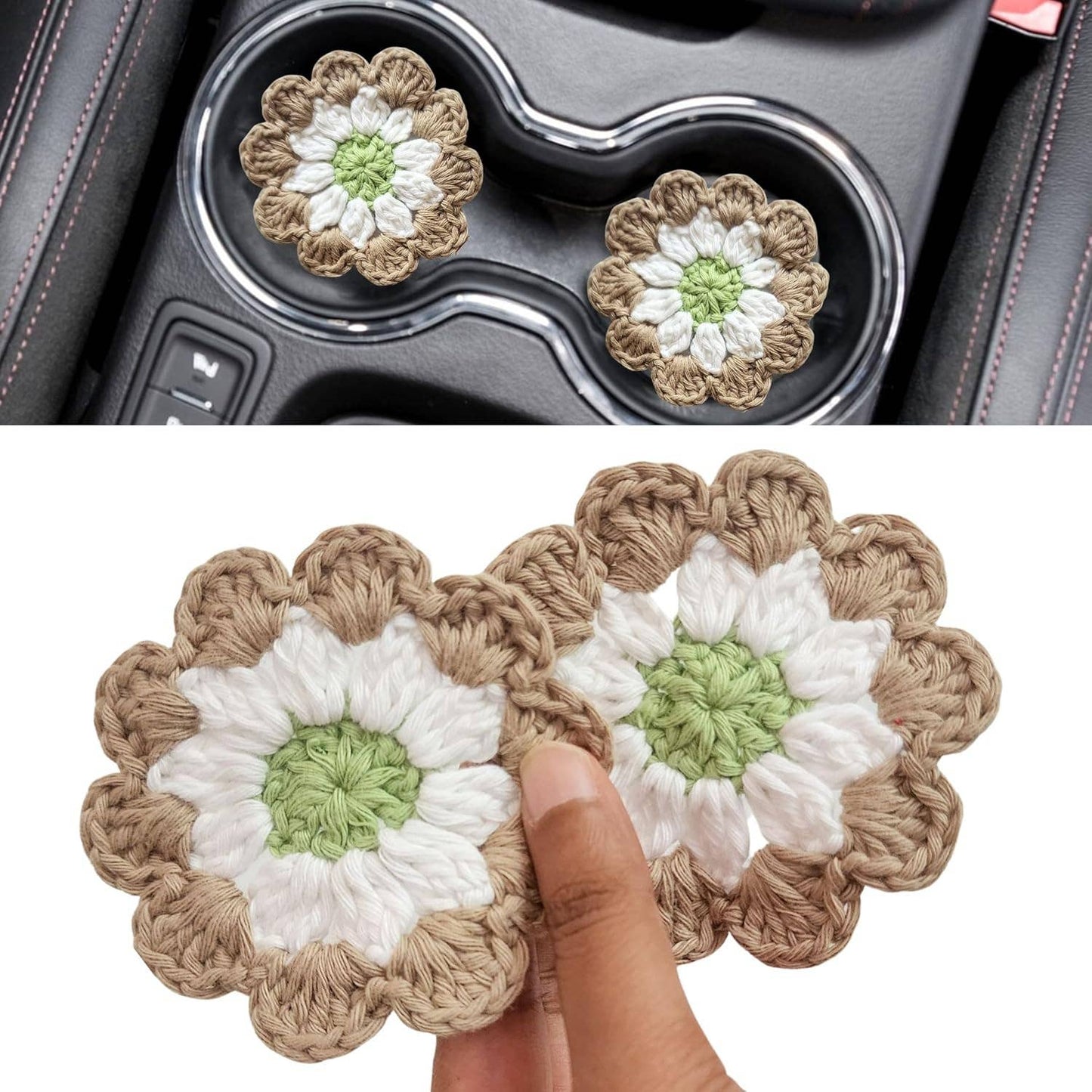 Macrame Car Cup Coasters