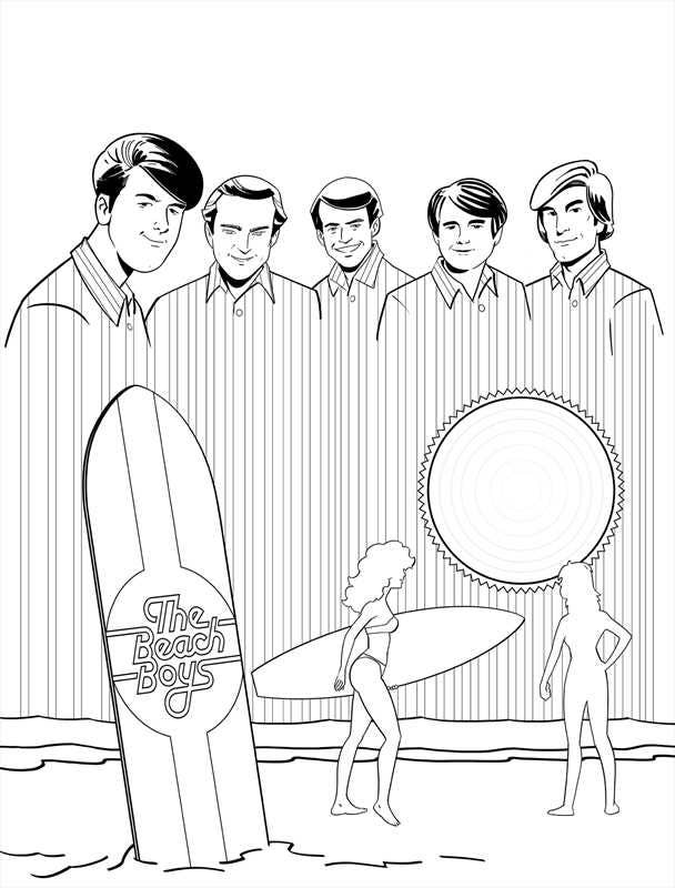 Beach Boys Official Coloring Book