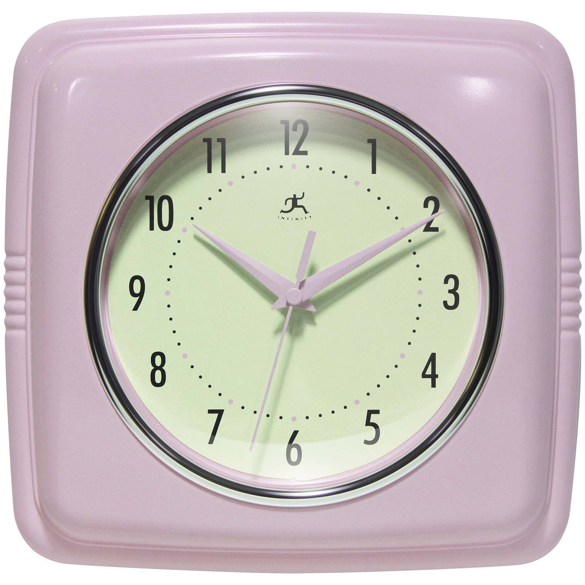 Retro Pastel Pink Wall Clock