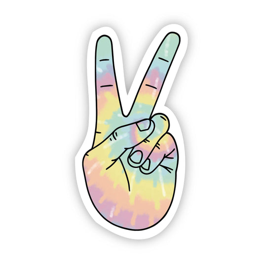 Peace Sign Tie Dye Sticker