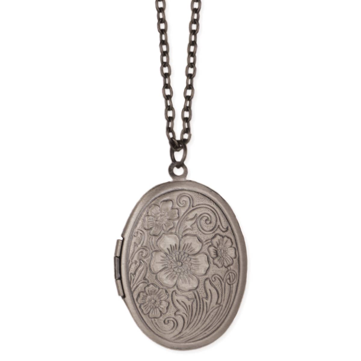 Vintage Silver Locket Necklace