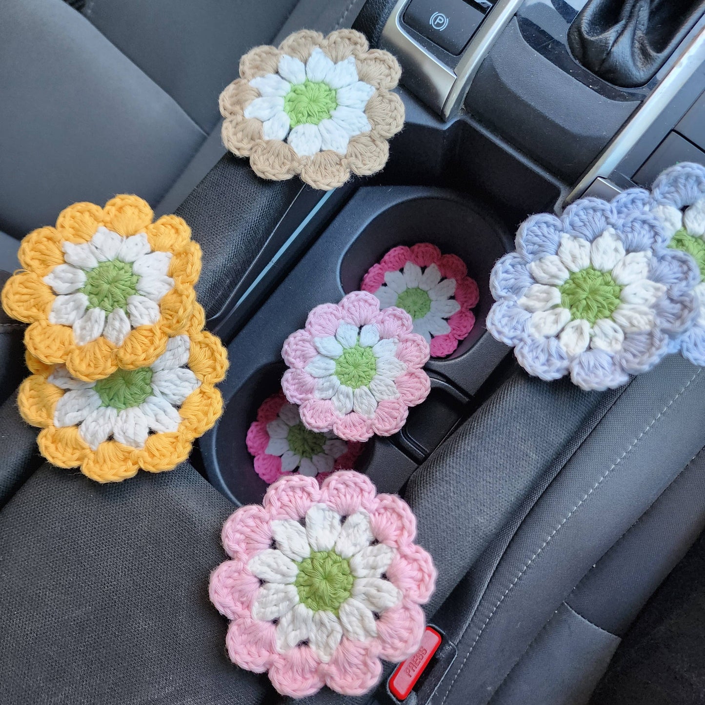 Macrame Car Cup Coasters