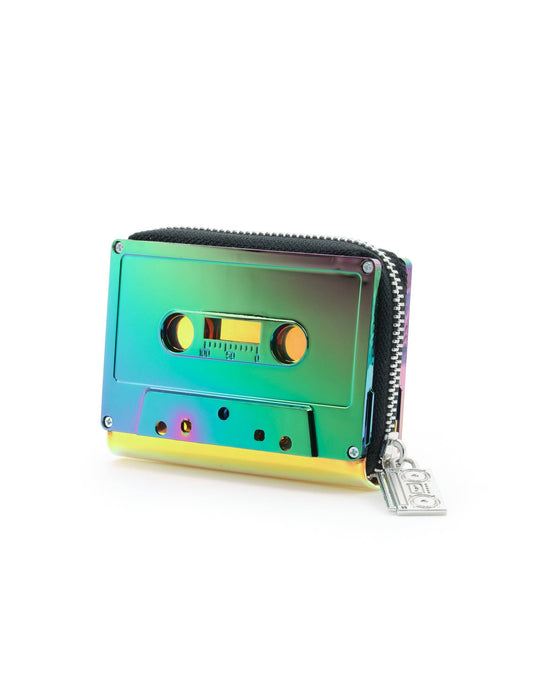 Electro Green Chrome Cassette Wallet