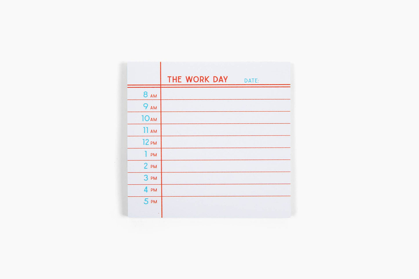 The Work Day Sticky Note (Post-It ® Note) 