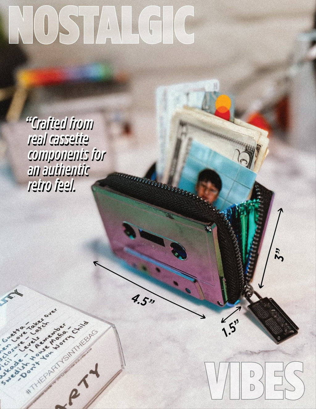 Electro Cassette Wallet