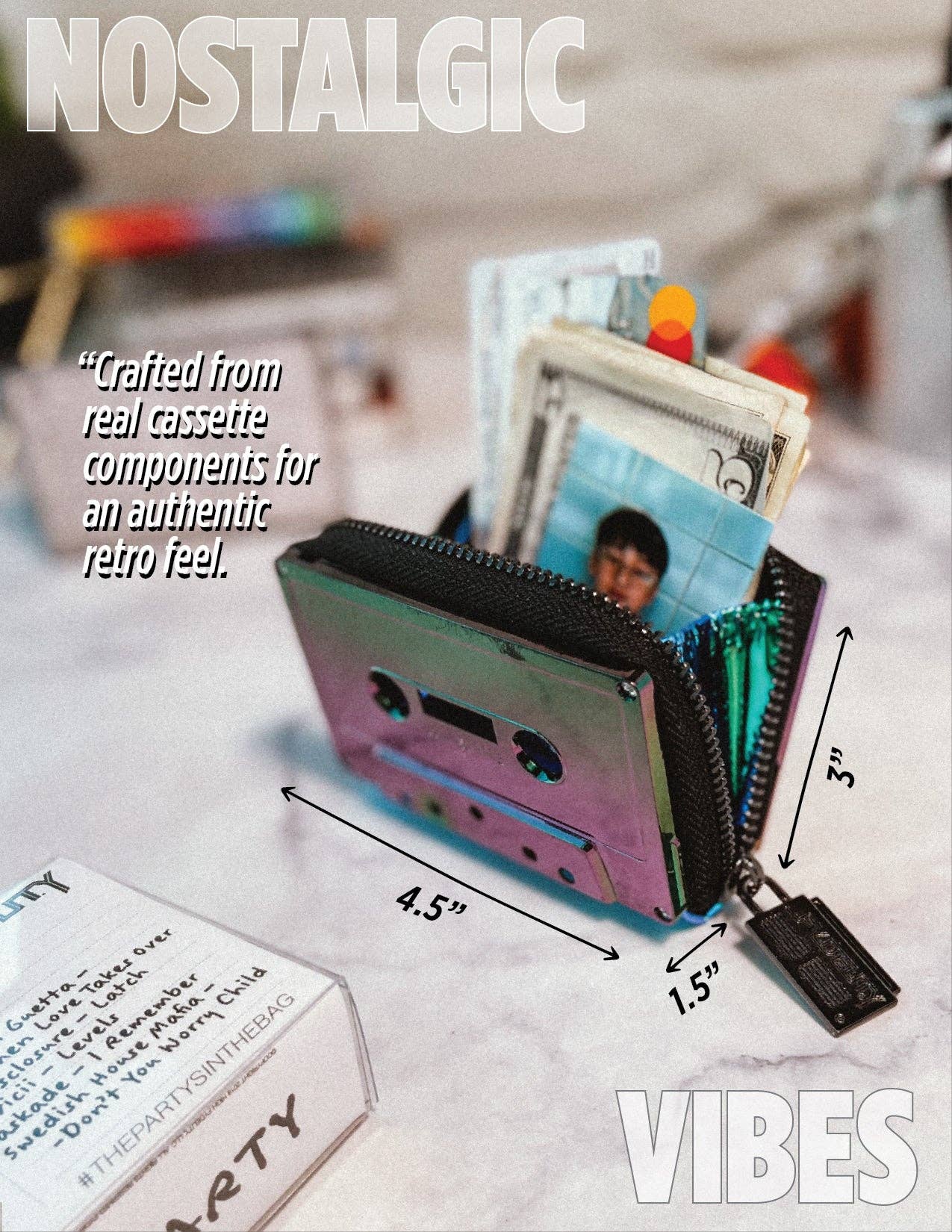 Electro Cassette Wallet