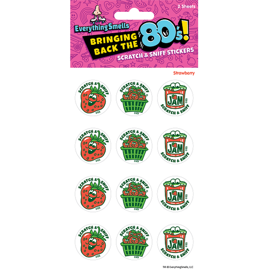 Strawberry Scratch & Sniff Stickers