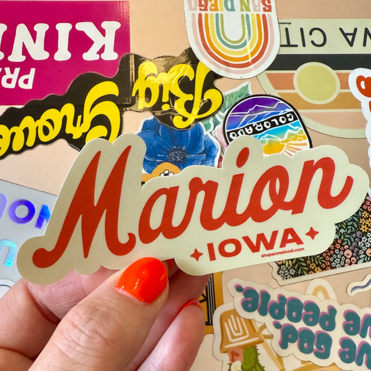 Marion, Iowa Sticker