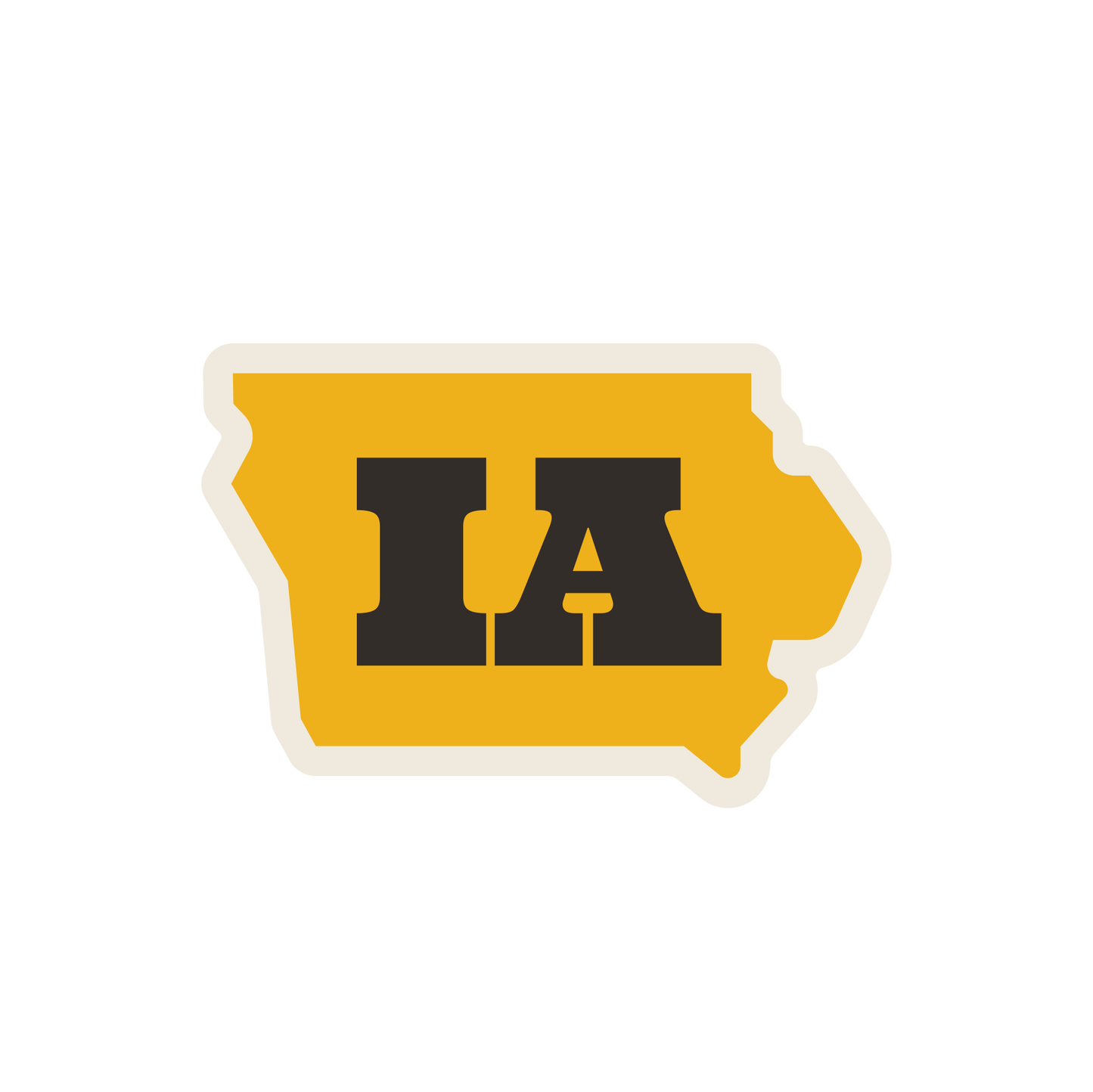 State of Iowa Sticker
