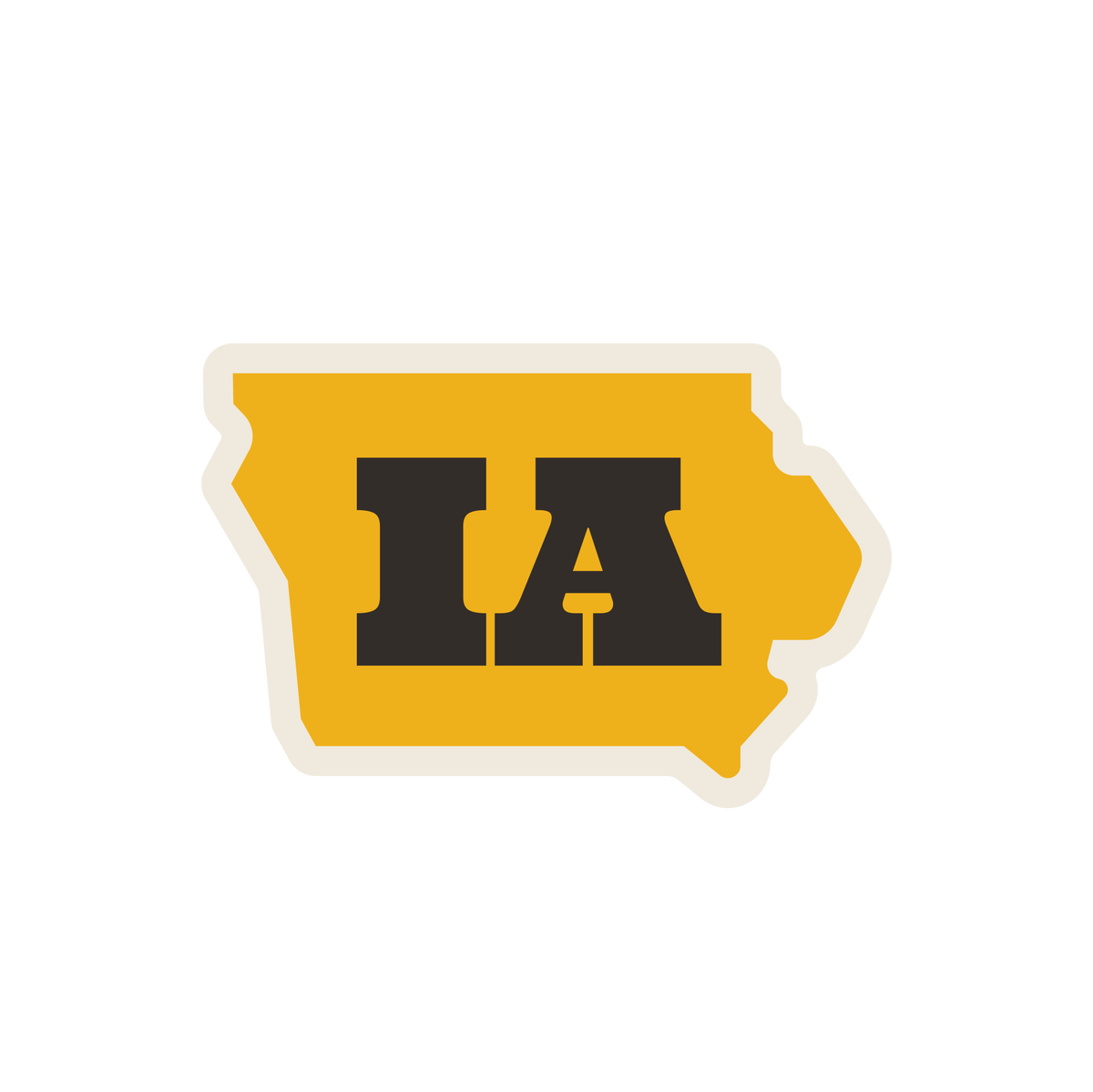 State of Iowa Sticker
