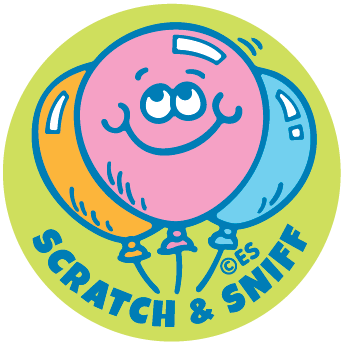 Happy Birthday Cake Scratch & Sniff Stickers