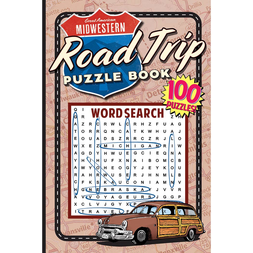 Great American Midwestern Road Trip Puzzle Book
