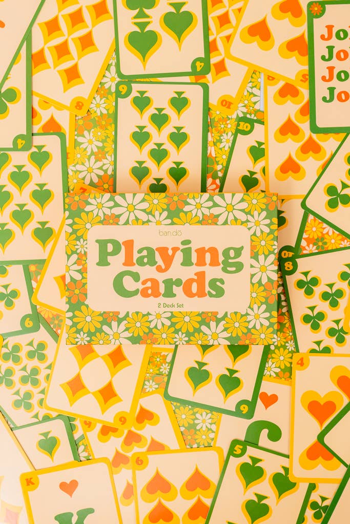 Double Deck Playing Cards, Floral