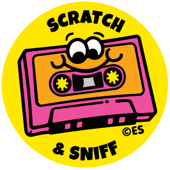 Bubble Gum Boombox Scratch & Sniff Stickers