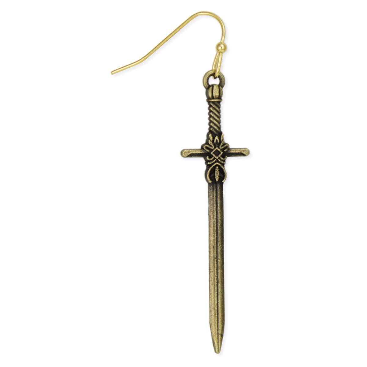 Gold Sword Earrings