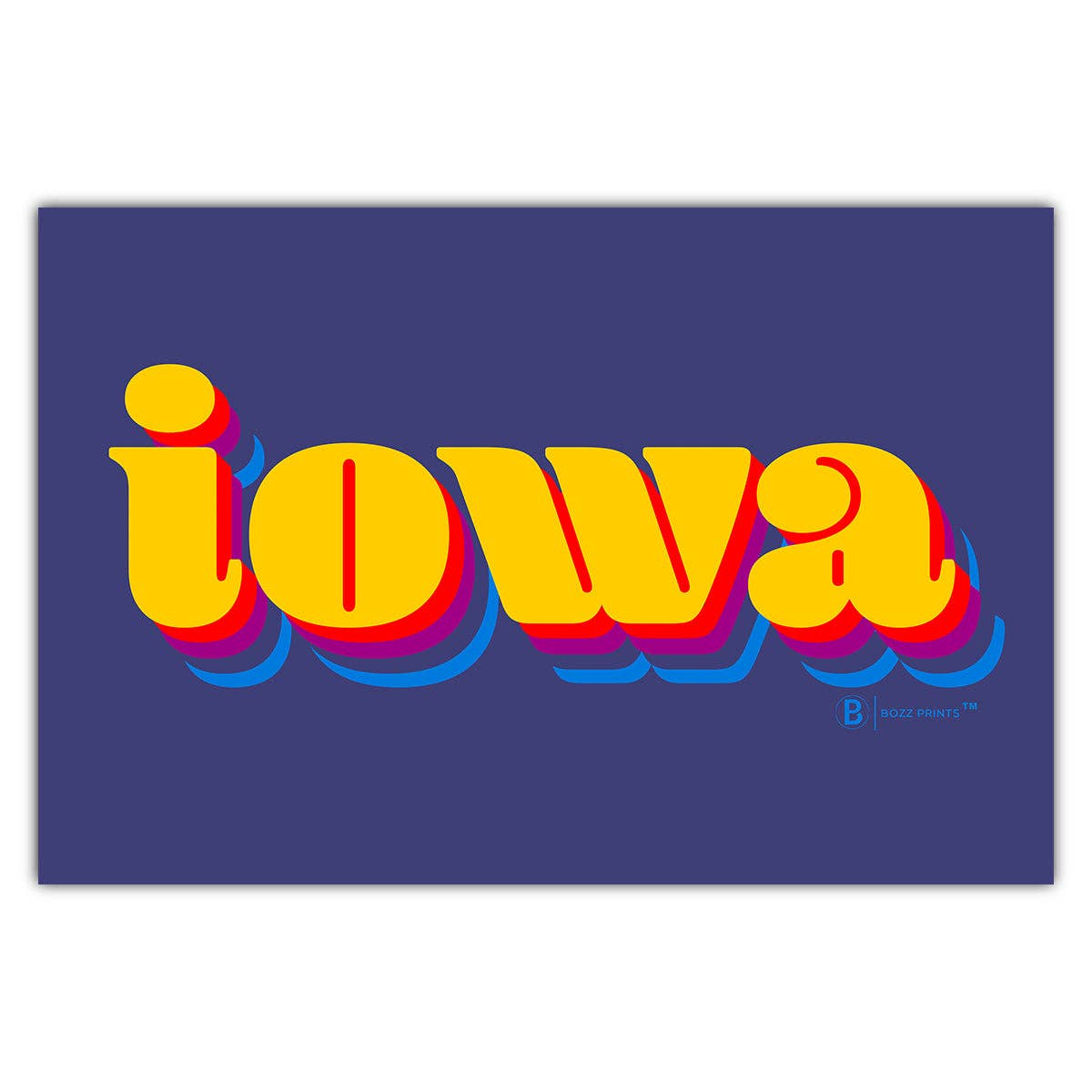 Iowa Retro Postcard