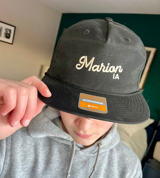 Marion IA Snapback Flat Bill Hat