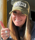 LIONS Distressed Hat