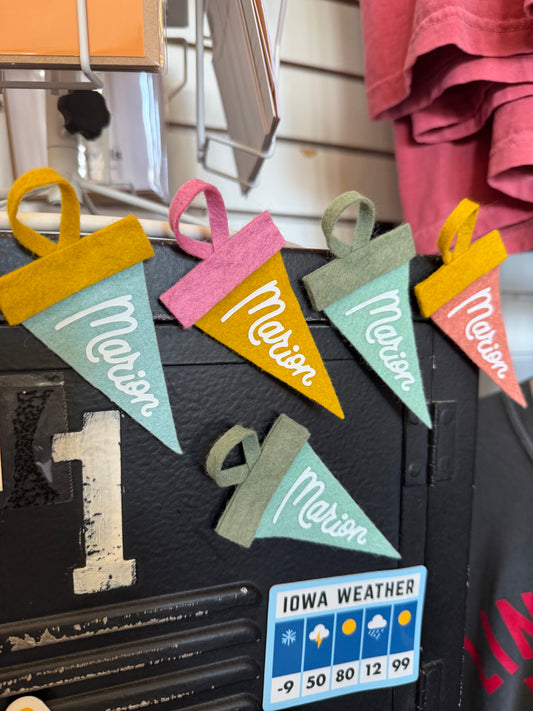 Marion Mini Pennant Magnet