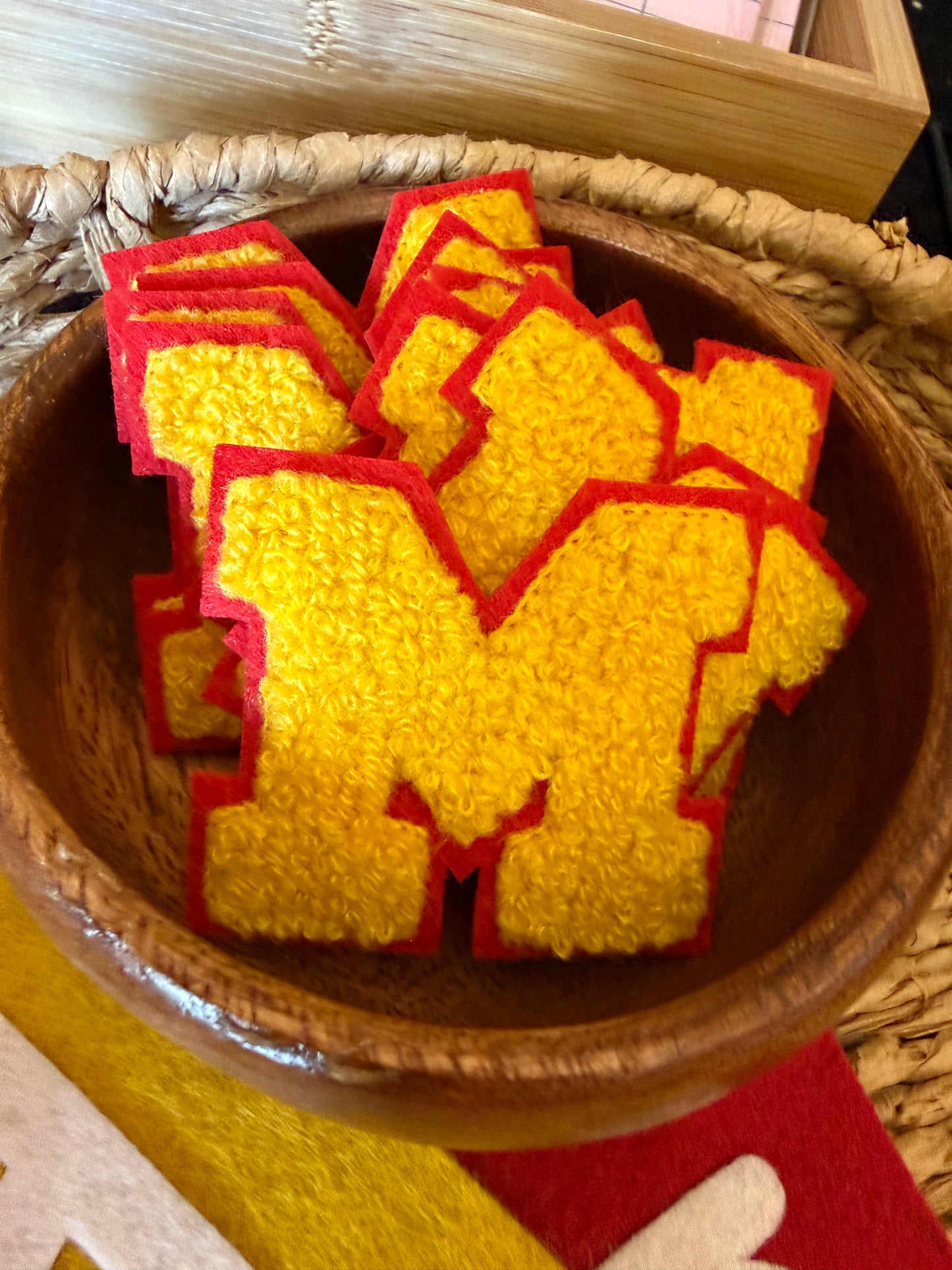 Monogram “M” Iron-On Patch