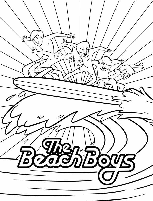 Beach Boys Official Coloring Book