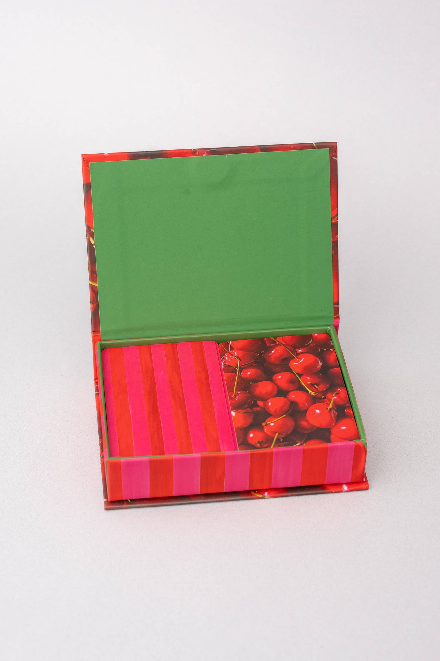 Playing Card Set, Cherry Stripe