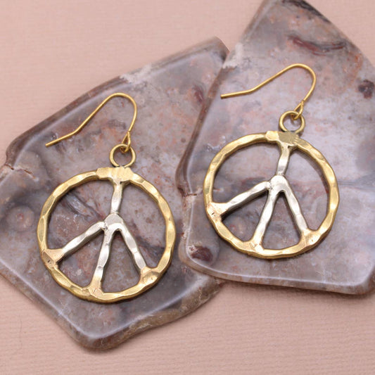 Peace Sign Earring
