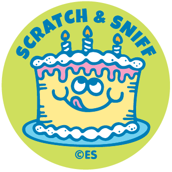 Happy Birthday Cake Scratch & Sniff Stickers