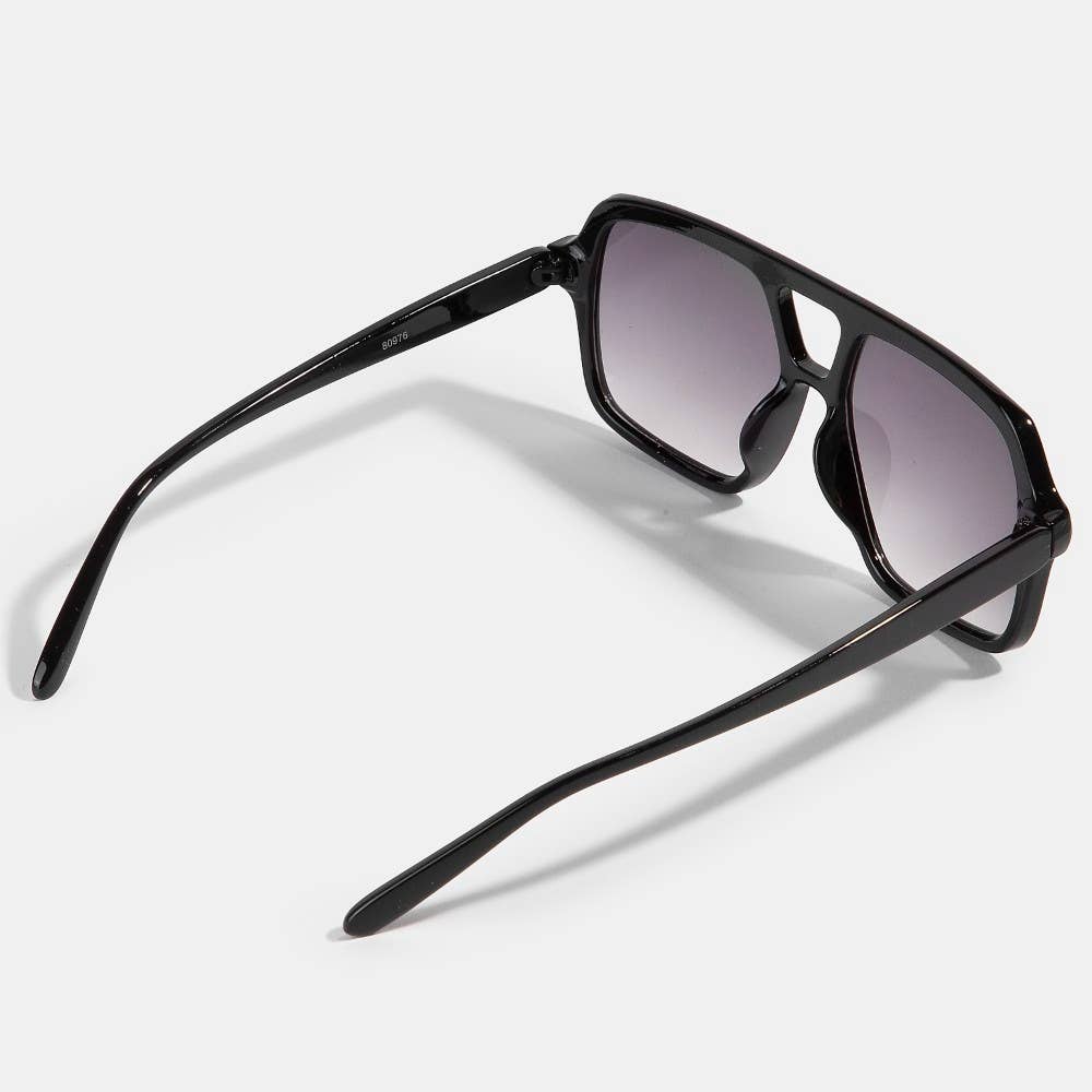 Large Frame Retro Aviator Sunglasses