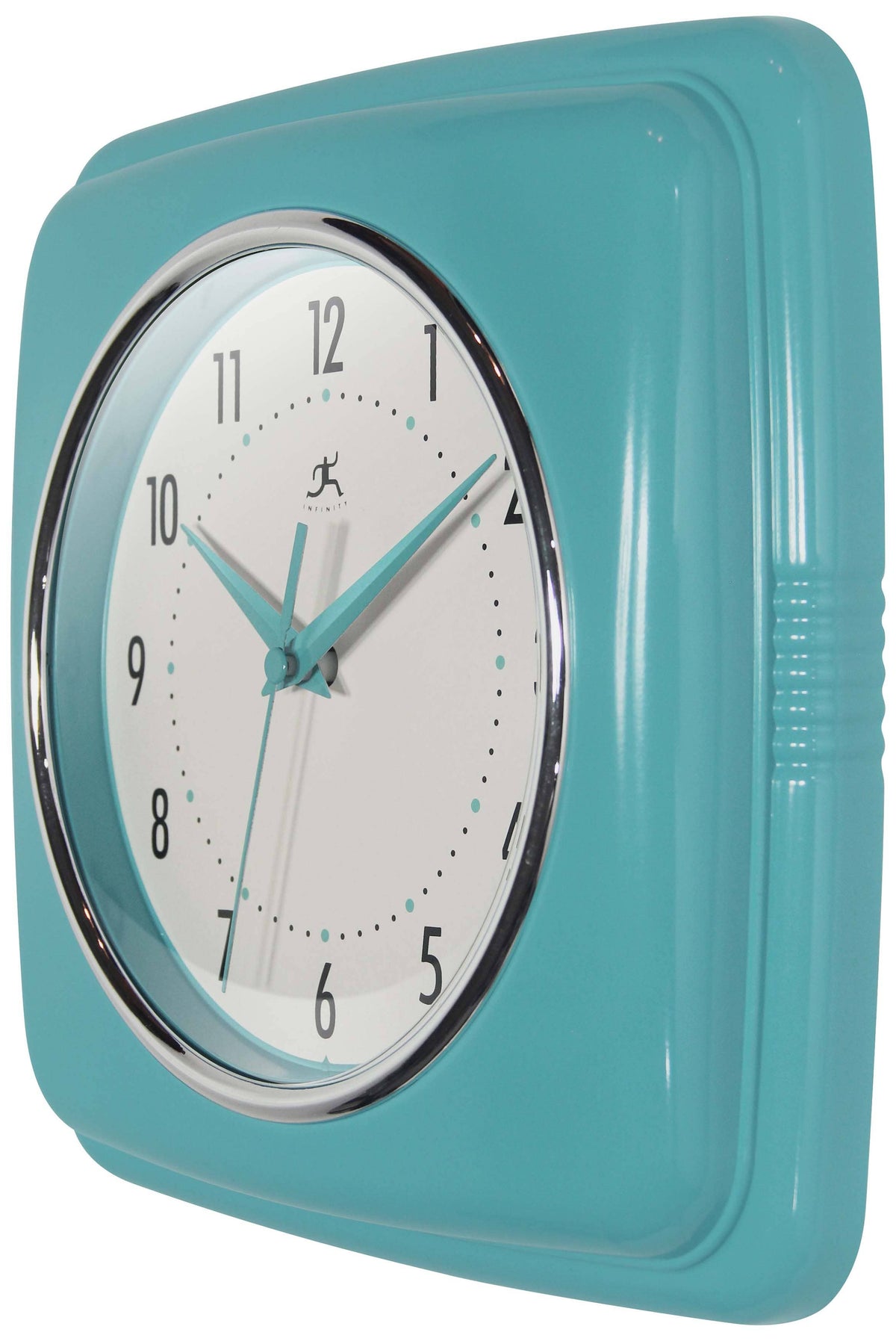 Retro Turquoise Wall Clock