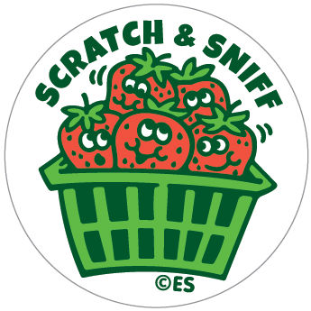 Strawberry Scratch & Sniff Stickers