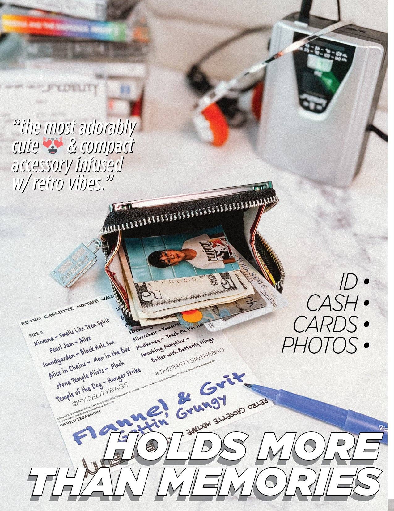 Electro Cassette Wallet