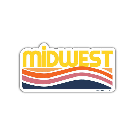 Midwest Waves Sticker