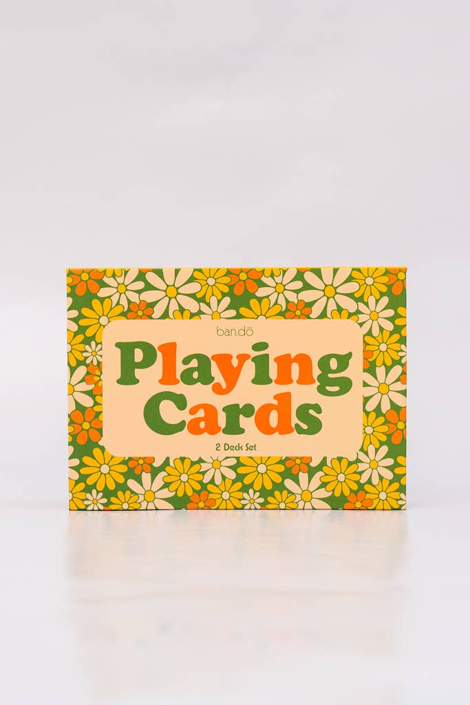 Double Deck Playing Cards, Floral