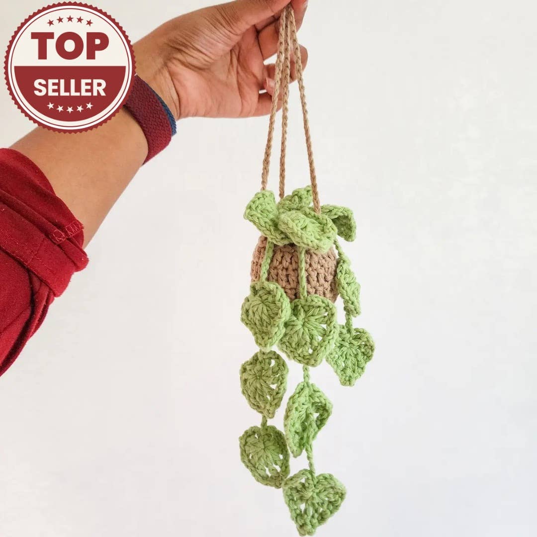 Boho Crochet Car Charm