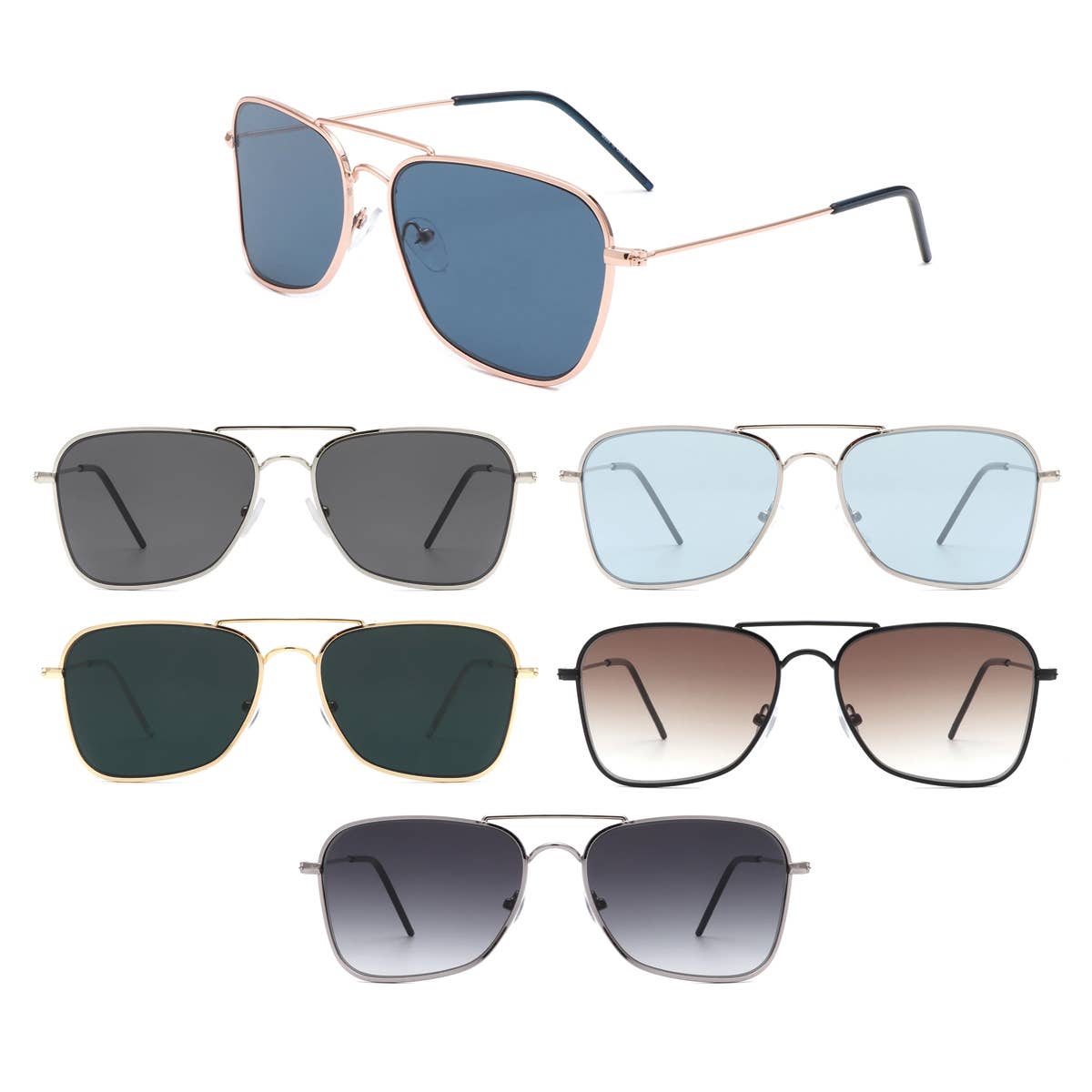 Metal Aviator Sunglasses