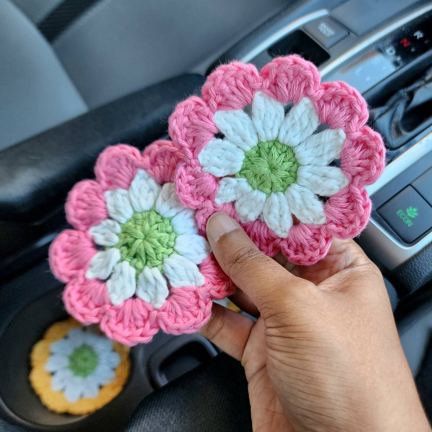 Macrame Car Cup Coasters